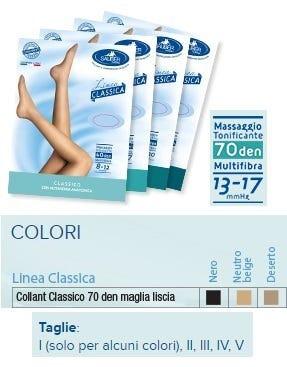 Sauber Linea Classica Collant in Maglia Liscia 70 Den Nero Taglia 4 — confronto prezzi