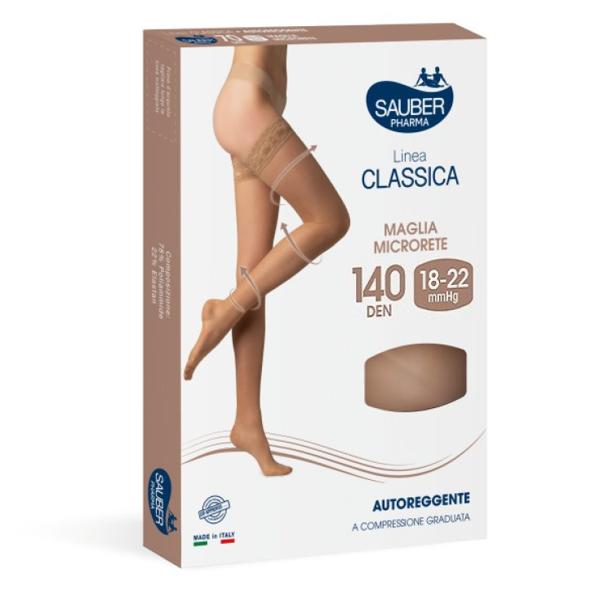 Sauber Linea Classica Autoreggente 140 Den a Compressione Maglia Liscia Camel Taglia 2 — confronto prezzi
