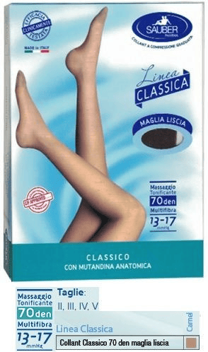 Sauber Linea Charme Collant 70 Den Camel Taglia 2