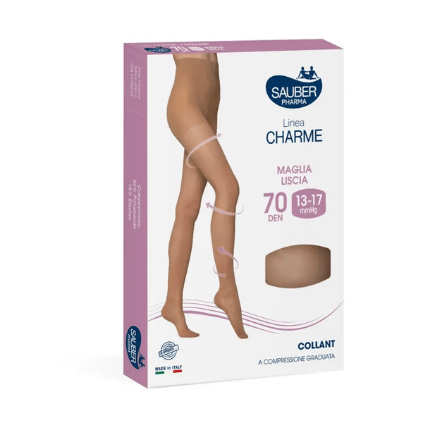 Sauber Linea Charme Collant 70 Den Camel Taglia 4