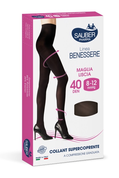 Collant supercoprente sauber 8-12mmhg nero 5