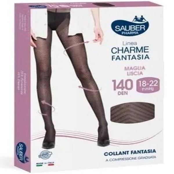 Sauber Charme Fantasy 140 Chic nero 1 - collant fantasia coprente a compressione leggera — confronto prezzi