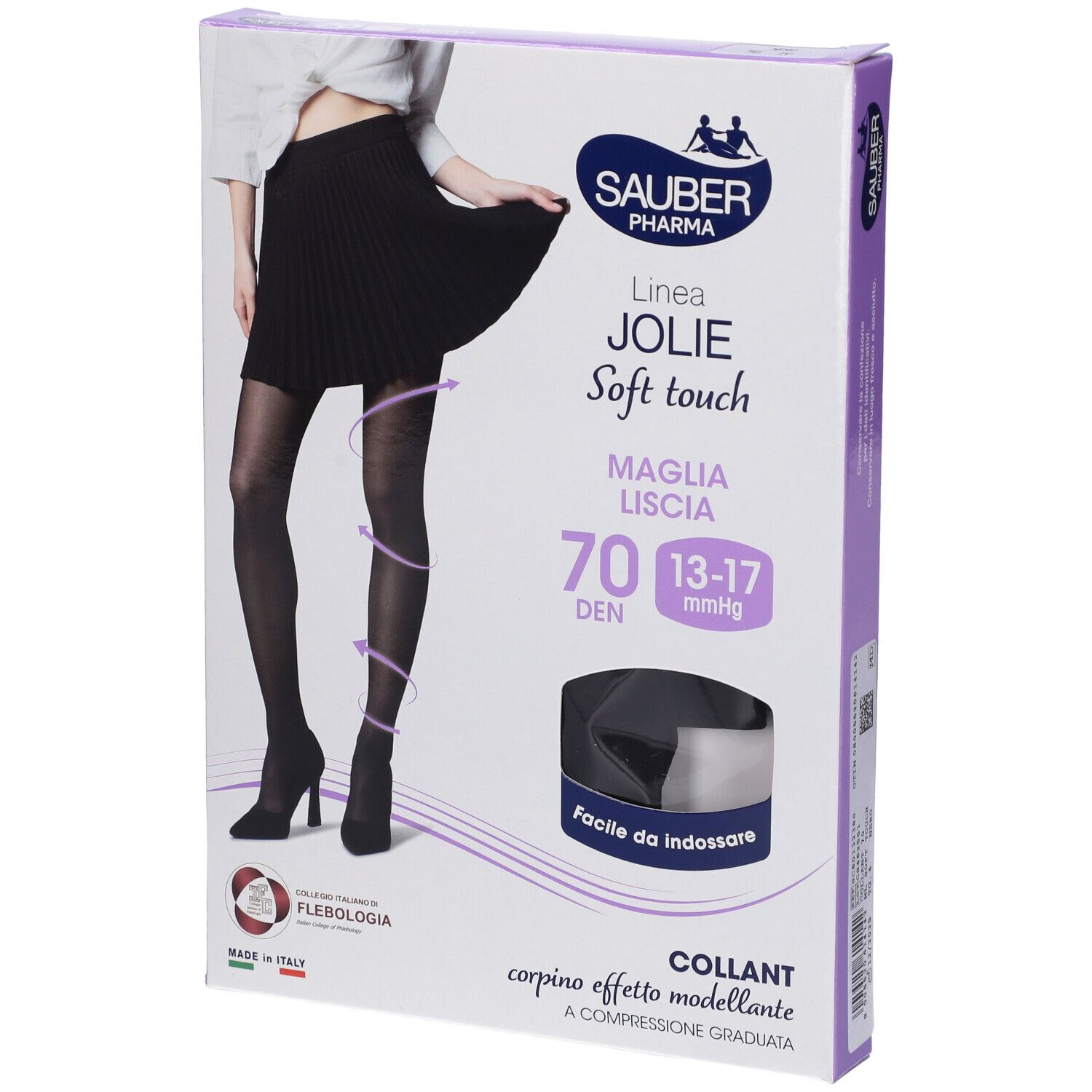 Sauber Pharma Jolie Collant 70 Denari Nero Taglia 4 1 pz Altro