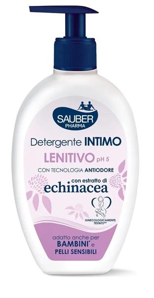 Sauber Pharma Detergente Intimo Lenitivo 400ml pH 5 con Estratto di Echinacea