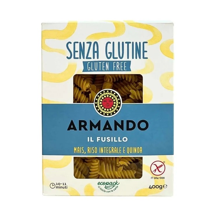 Il gluten free di armando il fusillo mais riso integrale e quinoa 400 g — confronto prezzi