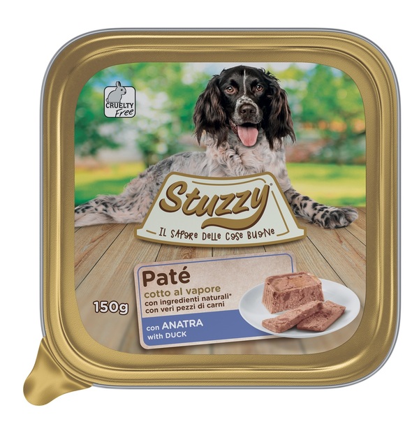 Stuzzy Cane Pate' Vaschetta Adulto Anatra 150 Gr — confronto prezzi