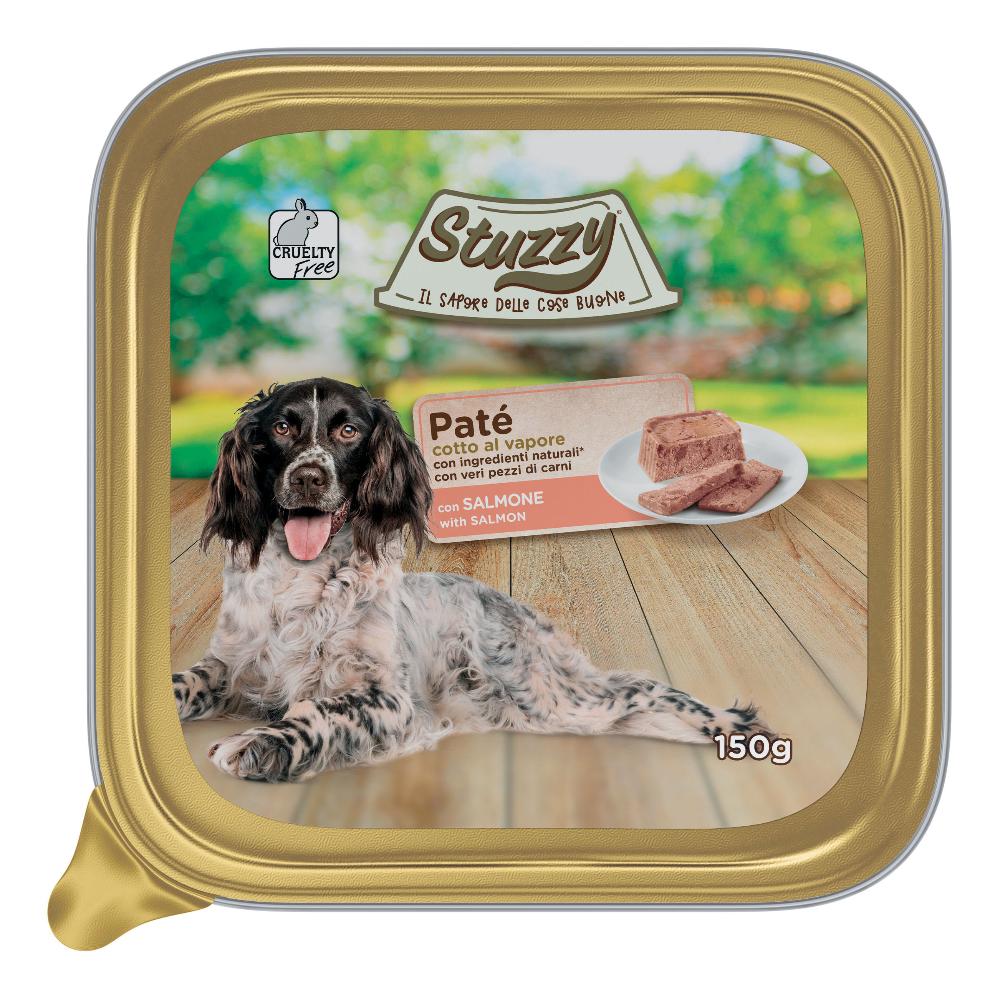 Stuzzy Cane Pate' Vaschetta Adulto Salmone 150 Gr — confronto prezzi