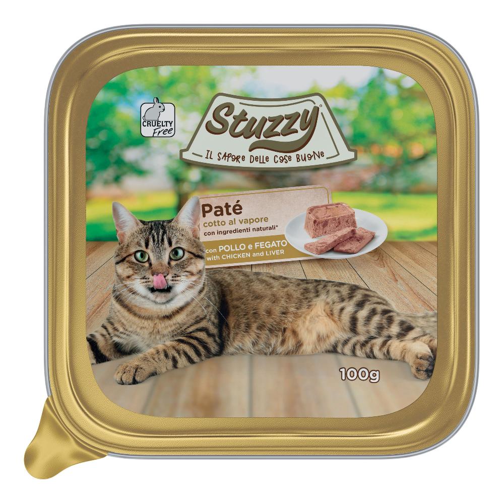 Stuzzy Gatto Pate' Vaschetta Adulto Pollo & Fegato 100 Gr — confronto prezzi