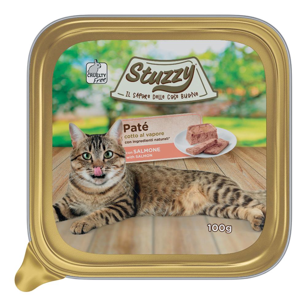 Stuzzy Gatto Pate' Vaschetta Adulto Salmone 100 Gr — confronto prezzi