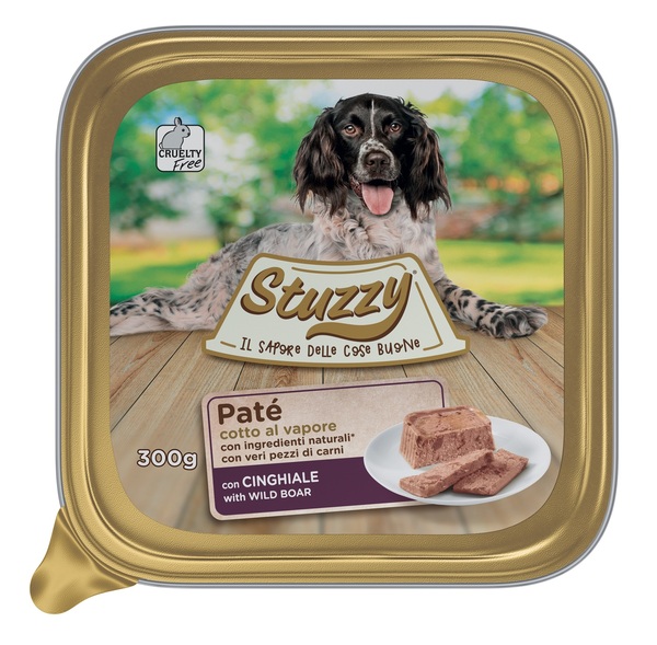 Stuzzy Cane Pate' Vaschetta Adulto Cinghiale 300 Gr — confronto prezzi