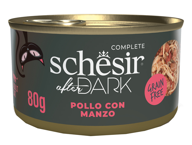 Schesir cat after dark pollo con manzo 80 g — confronto prezzi