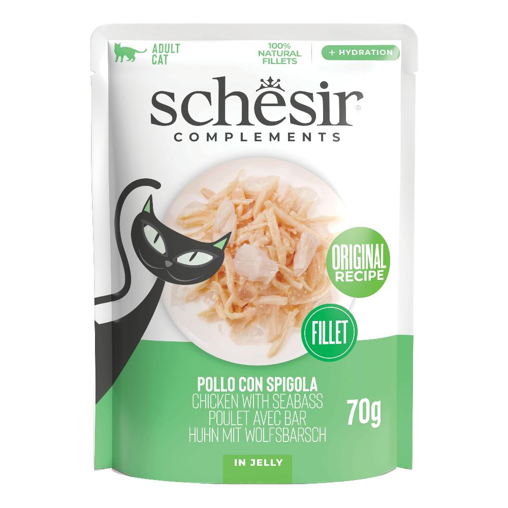SCHESIR GATTO JELLY POLLO SPIGOLA 70GR (bustina)