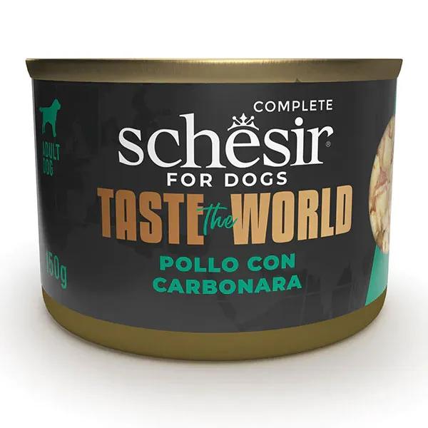 Schesir Dog Taste The World Pollo Con Carbonara Alimento Umido Per Cani Adulti 150 G — confronto prezzi