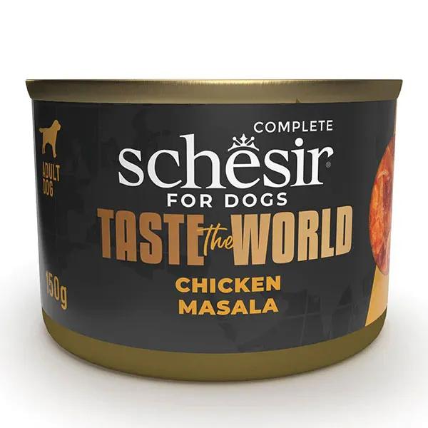 Schesir Taste The World Pollo Con Masala Alimento Umido Per Cani Adulti Latta Da 150 G