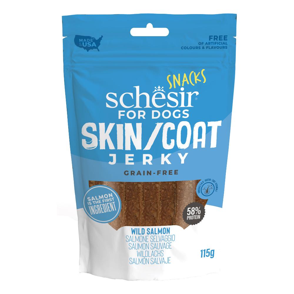 SCHESIR CANE SNACK JERKY SALMONE 115GR — confronto prezzi