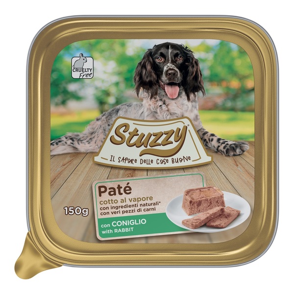 Stuzzy Cane Pate' Vaschetta Adulto Coniglio 150 Gr — confronto prezzi