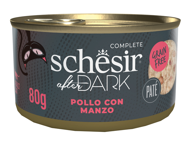 Schesir cat after dark pate' pollo con manzo 80 g