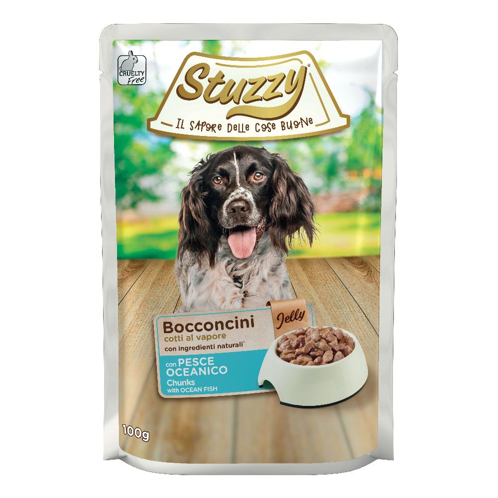 Stuzzy Cane Bocconcini Jelly Busta Adulto Pesce Oceanico 100 Gr