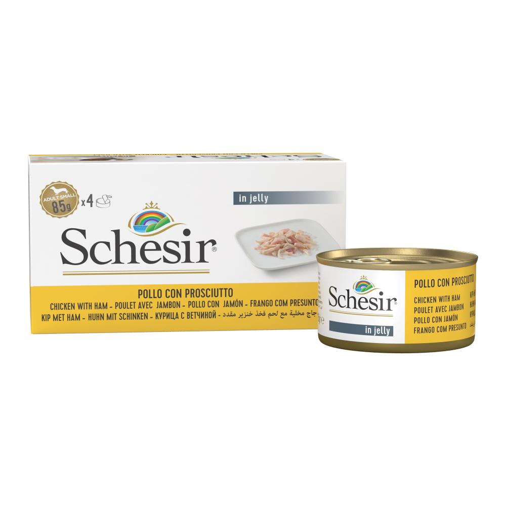 SCHESIR CANE JELLY POLLO PROSCIUTTO 4x85GR (lattina) MULTIPACK