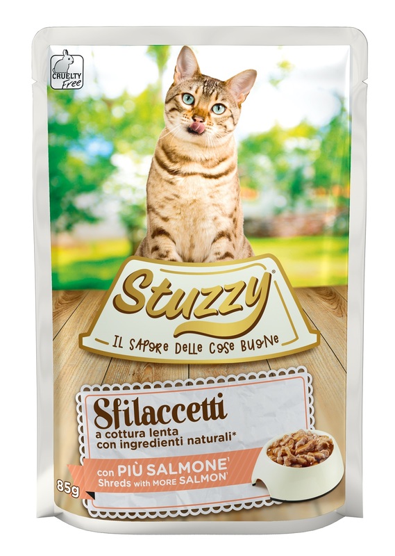 Stuzzy Gatto Sfilaccetti Busta Adulto Salmone 85 Gr