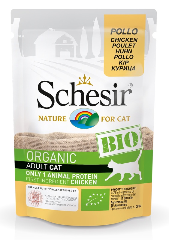 Schesir Gatto Bio Organic Busta Adulto Pollo 85 Gr
