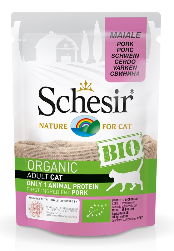 Schesir Gatto Bio Organic Busta Adulto Maiale 85 Gr — confronto prezzi