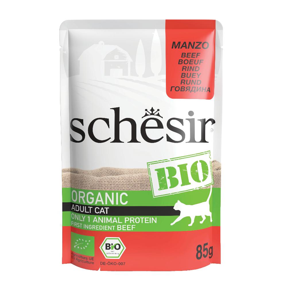 Schesir Gatto Bio Organic Busta Adulto Manzo 85 Gr — confronto prezzi