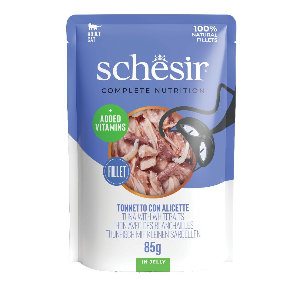 Schesir Gatto Busta In Jelly Adulto Tonnetto &amp; Alicette 85 Gr