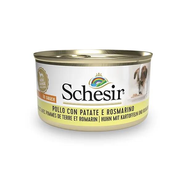Schesir Cane Adulto Pollo Con Patate E Rosmarino Alimento Umido Lattina Da 85 G