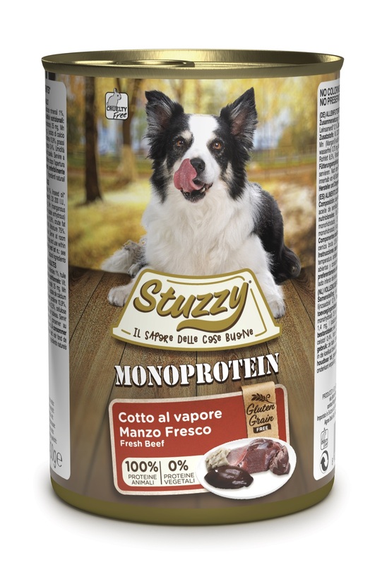 STUZZY CANE MONOPROTEICO ADULT MANZO 400GR (lattina)
