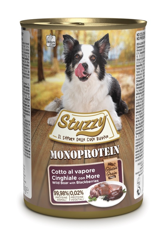 Stuzzy dog monoprotein cinghiale con more 400 g