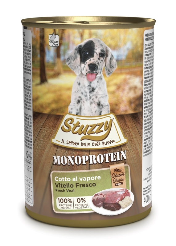 STUZZY CANE MONOPROTEICO PUPPY VITELLO 400GR (lattina) — confronto prezzi