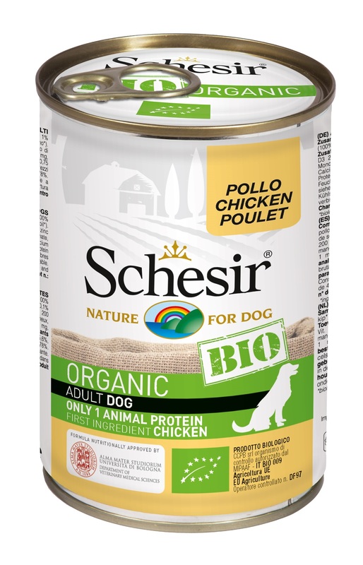 SCHESIR BIO CANE ADULT POLLO 400GR (lattina) — confronto prezzi