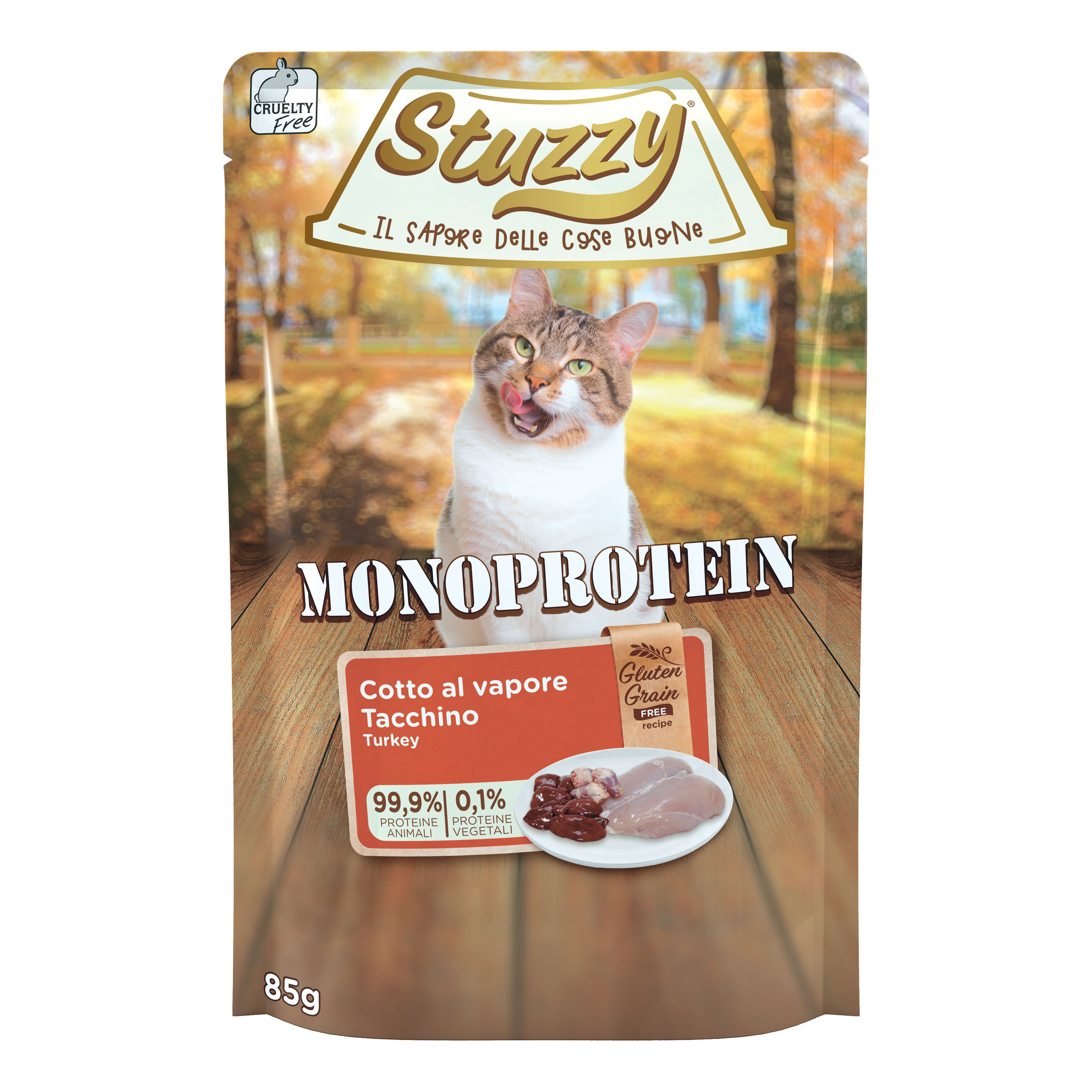 Stuzzy Gatto Monoprotein Busta Adulto Tacchino 85 Gr