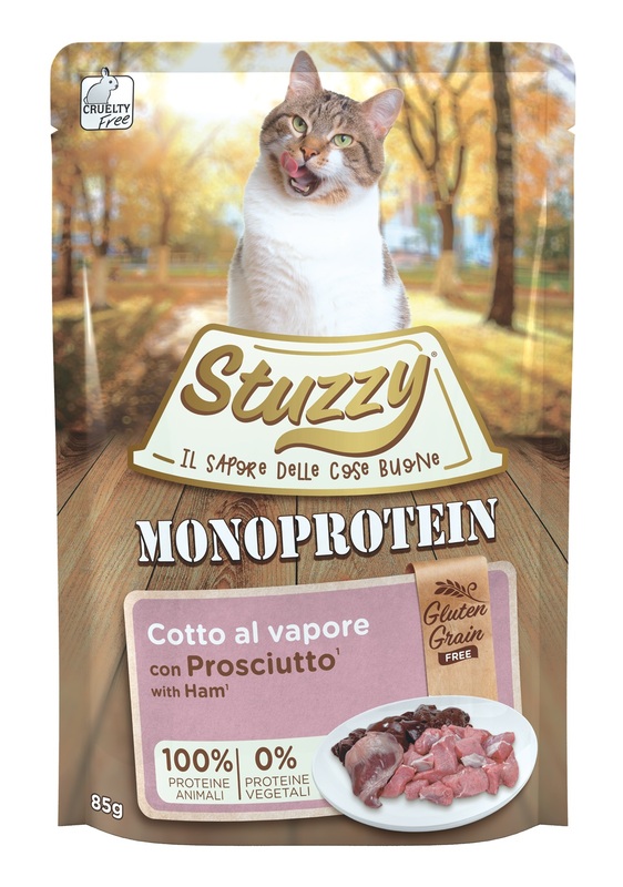 STUZZY GATTO MONOPROTEICO PROSCIUTTO 85GR (bustina)