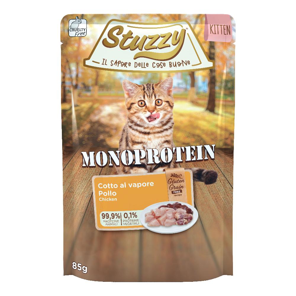 STUZZY GATTO MONOPROTEICO KITTEN POLLO 85GR (bustina)