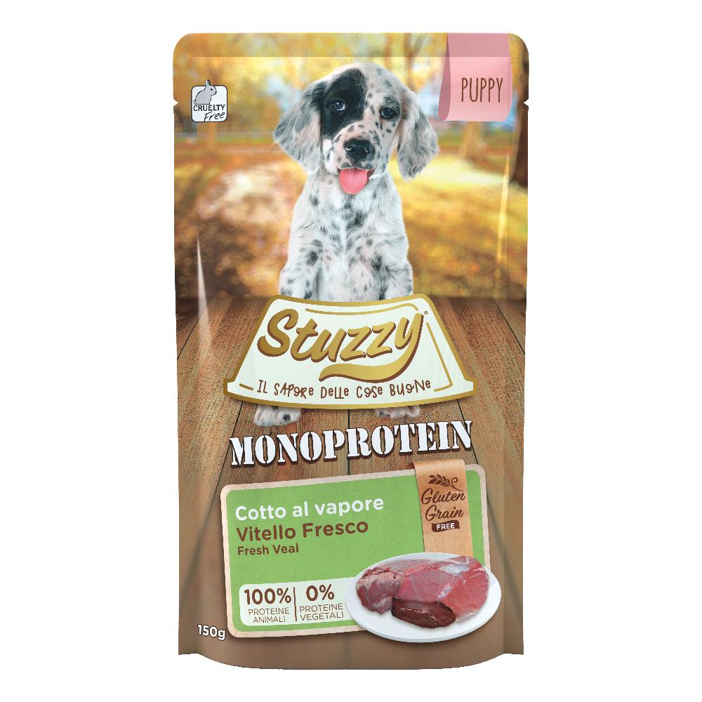 Stuzzy Cane Monoprotein Busta Puppy Vitello Fresco 150 Gr
