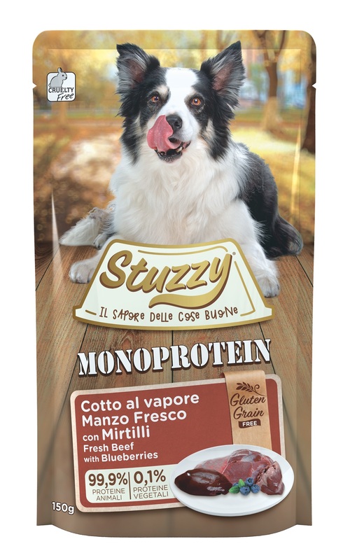 Stuzzy dog monoprotein manzo mirtillo 150g