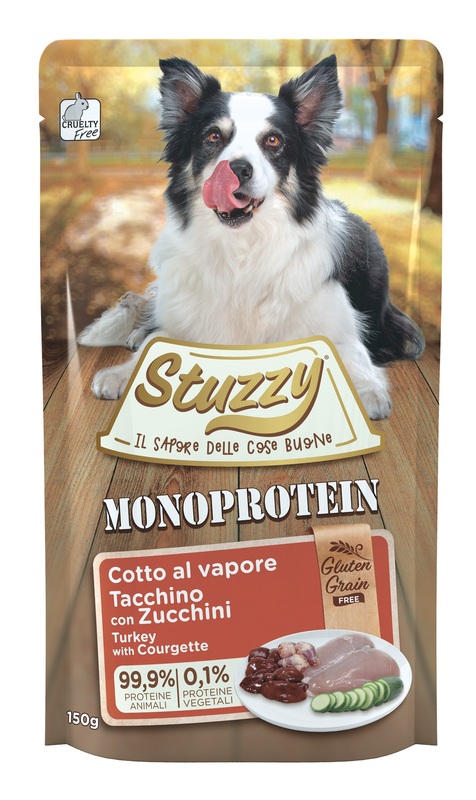 Stuzzy Cane Monoprotein Busta Adulto Tacchino &amp; Zucchine 150 Gr