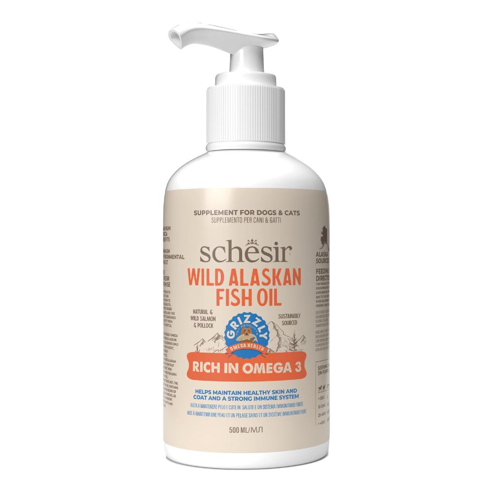 SCHESIR CANE/GATTO OLIO DI SALMONE SELVAGGIO OMEGA3 500ML