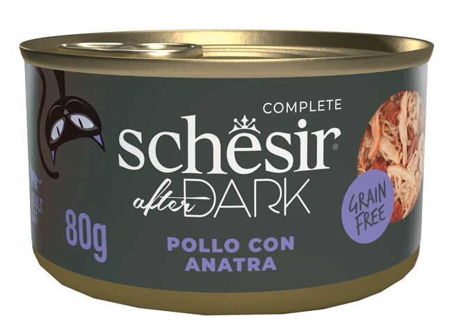 Schesir cat after dark pollo con anatra 80 g