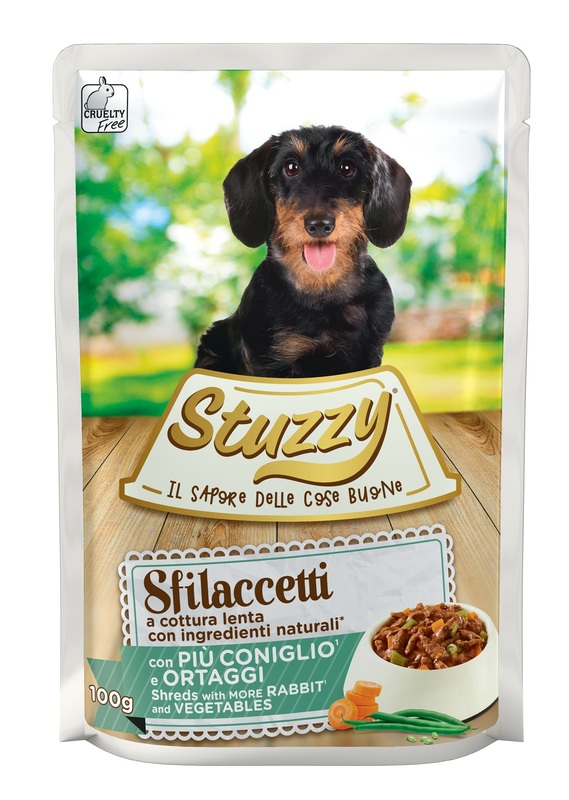 STUZZY CANE SFILACCETTI CONIGLIO ORTAGGI 100GR (bustina)