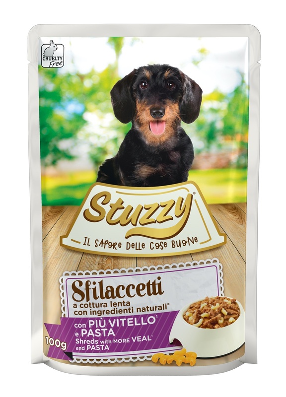 Stuzzy Cane Sfilaccetti Busta Adulto Vitello & Pasta 100 Gr — confronto prezzi