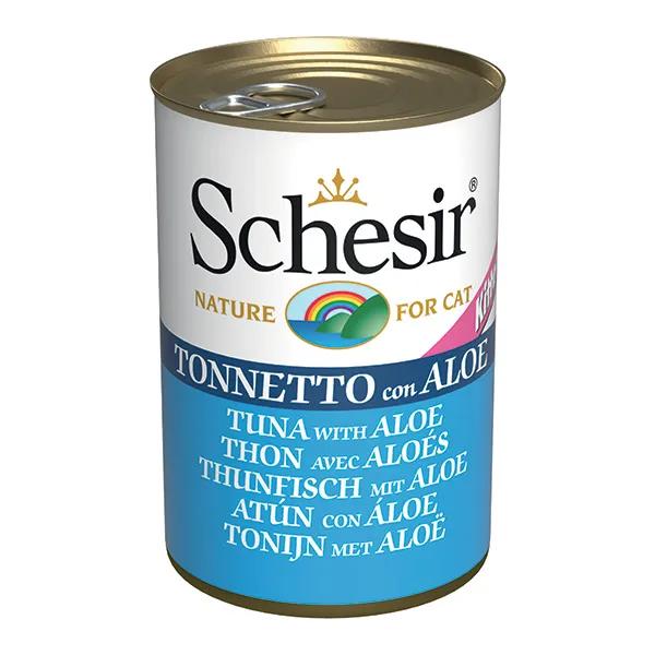 Schesir Kitten Tonnetto Con Aloe Alimento Umido Completo Lattina 140g
