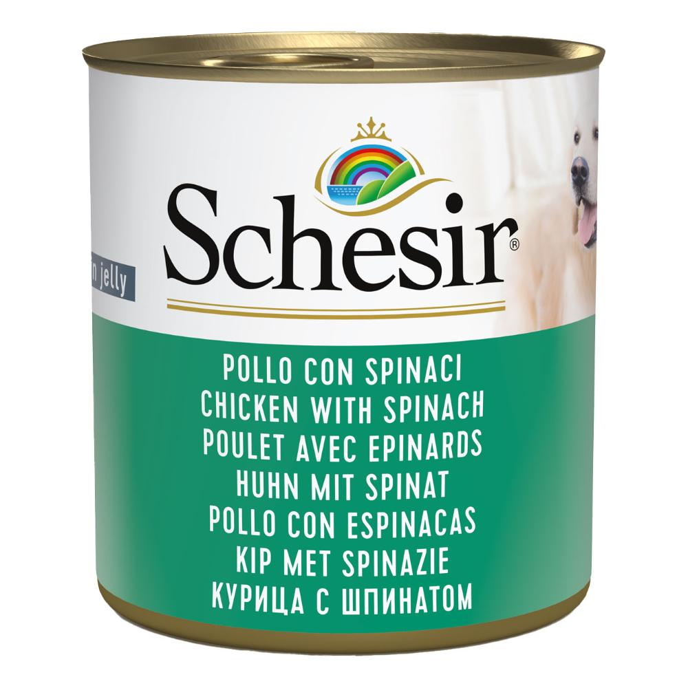 SCHESIR CANE JELLY POLLO SPINACI 285GR (lattina)