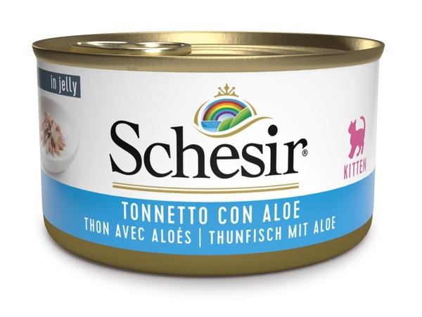 SCHESIR GATTO JELLY KITTEN TONNO ALOE 85GR (lattina) — confronto prezzi