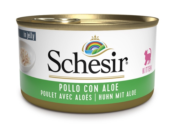 SCHESIR GATTO JELLY KITTEN POLLO ALOE 85GR (lattina)