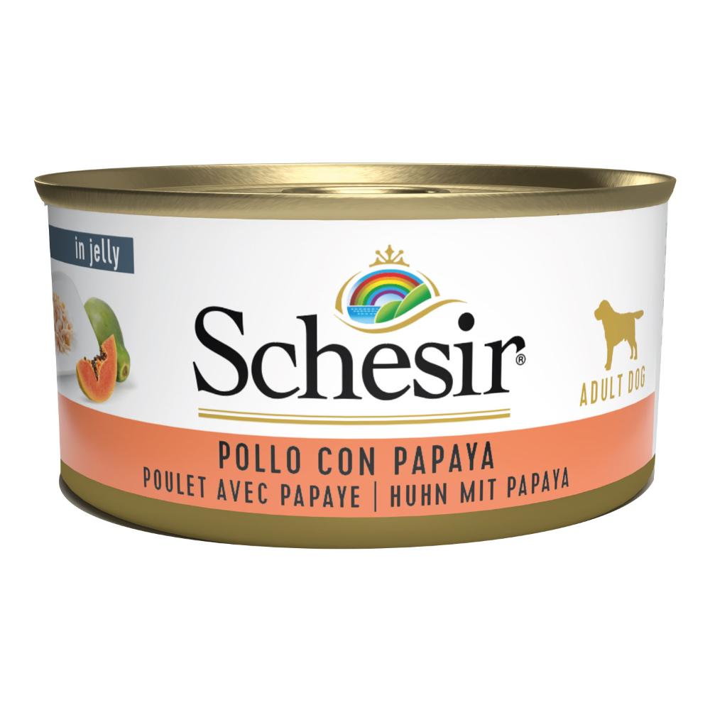 SCHESIR CANE FRUIT POLLO PAPAYA 150GR (lattina)