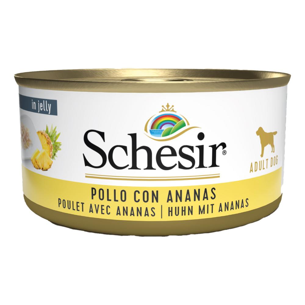 Schesir Cane Lattina In Jelly Adulto Pollo &amp; Ananas 150 Gr