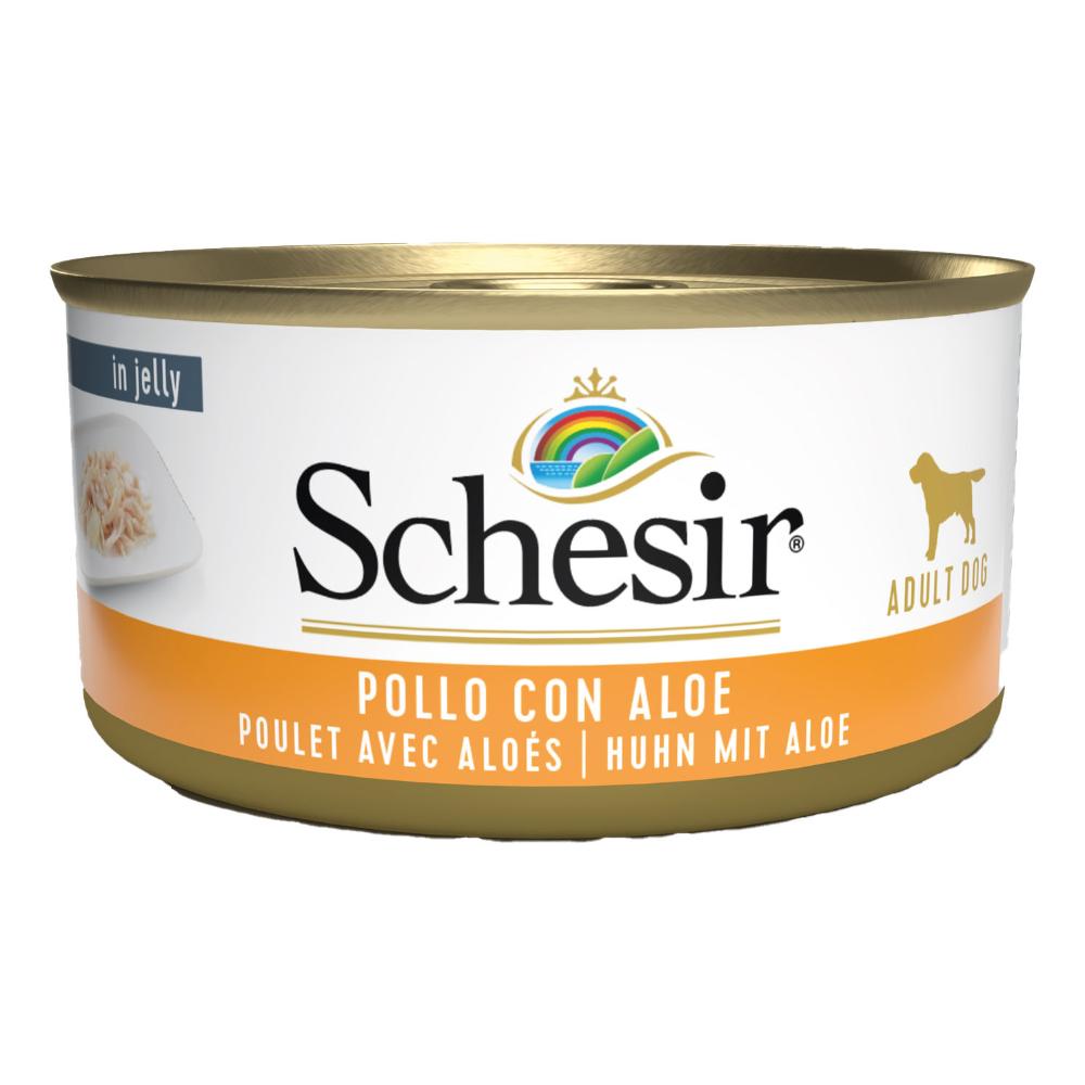 Schesir Cane Lattina In Jelly Adulto Pollo &amp; Aloe 150 Gr